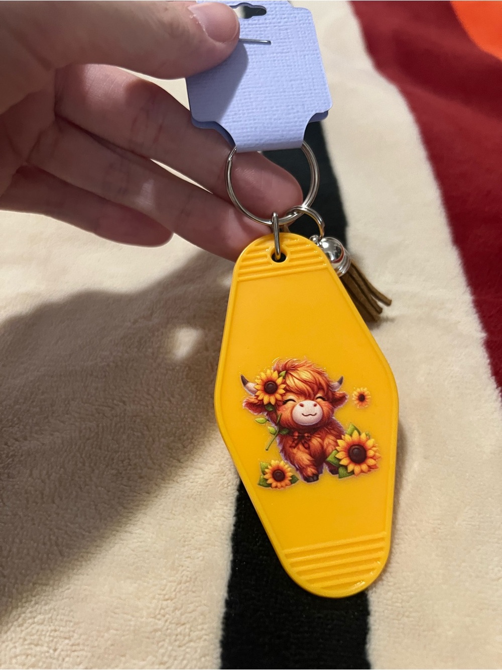 Highland Cow Keychain 🌻